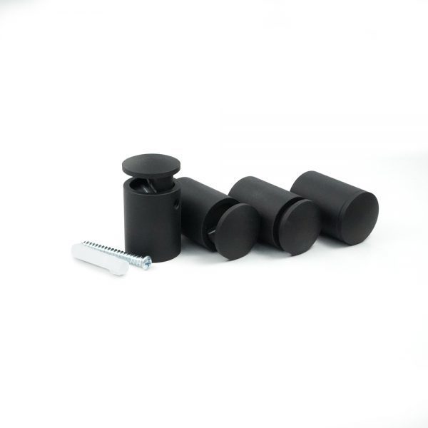 Simply Standoffs Complete 1"D  Edge Grip Kit - Matte Black OEMK-EG100BL